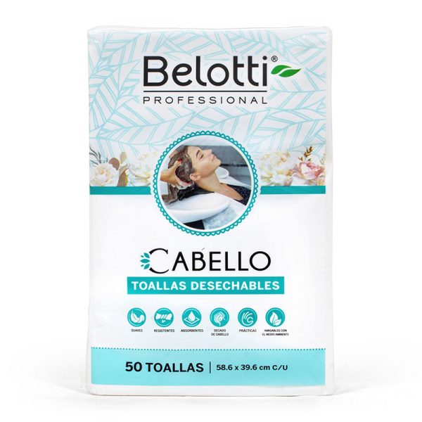 Toallas Desechables Para Cabello X50 Belotti