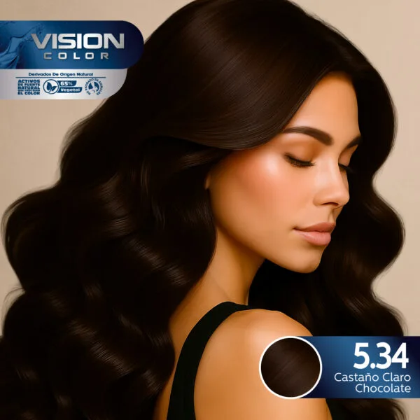 Imagen de Tinte Permanente Duvy Class Vision Color 100 g - 100 g / 5,34 Castaño Claro Chocolate