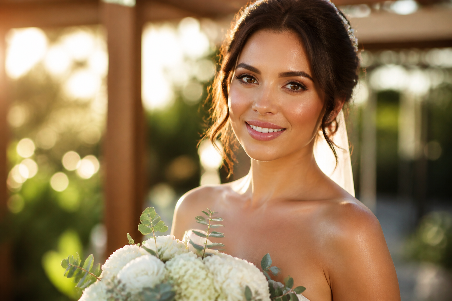 Novia maquillaje natural luminoso verano Bucaramanga