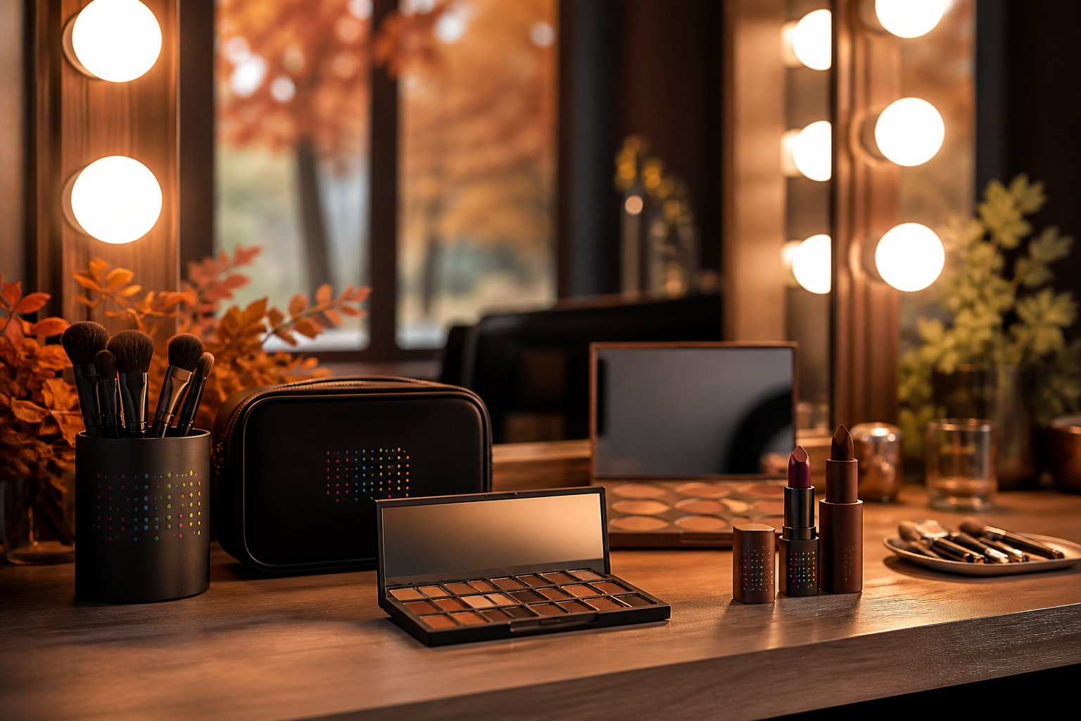 Mesa de maquillaje otoño paletas mocha Color Club Bucaramanga