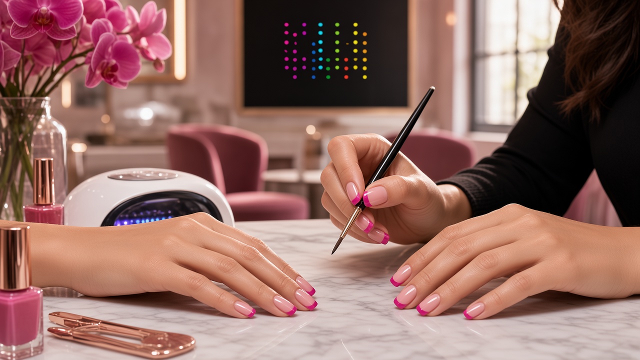 Consulta de French blending con luces suaves en Color Club Bucaramanga